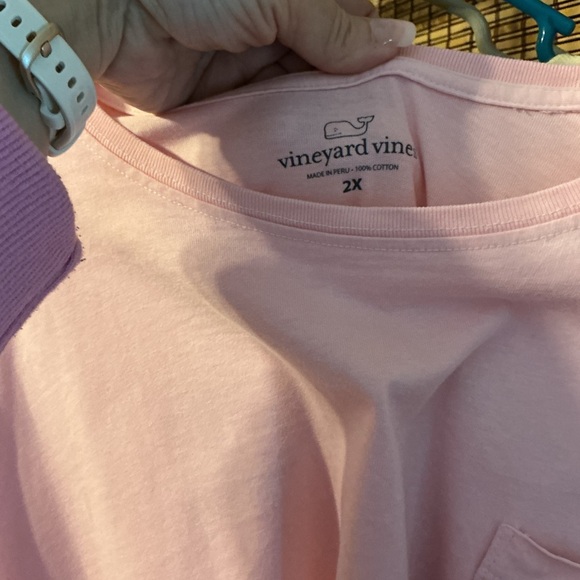 Vineyard Vines Vintage Whale Pocket Tee | Light Pink | Women’s 2X - Picture 8 of 8